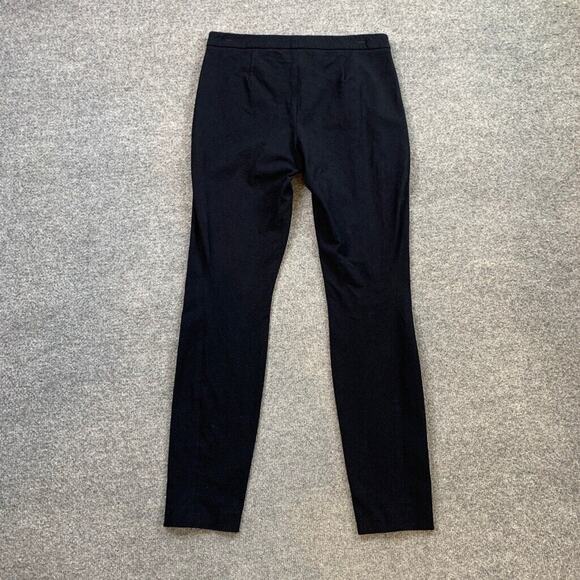 Theory Trousers Womens 4 Indigo Adalwen Jetty Slim Zip Pocket Flat Front Slacks - Picture 9 of 11